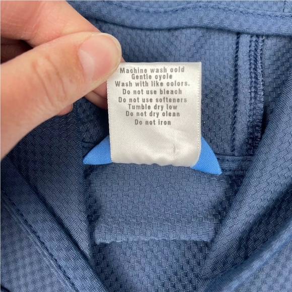 Title Nine Hoodie Blue 1/2 Zip Pocket Running Sz. M - Picture 2 of 12